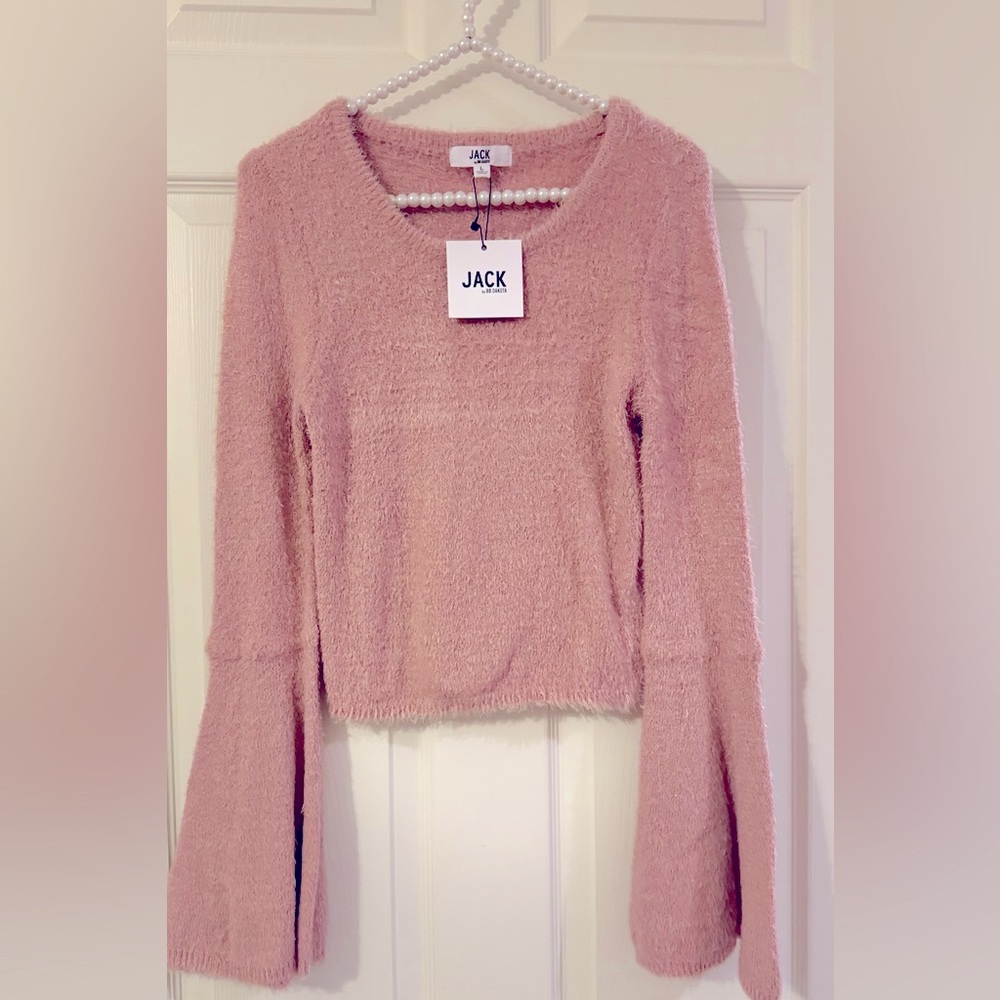 NEW. Stunning Fuzzy Long Sleeve Sweater with Bell Sleeves by JACK BBDakota.